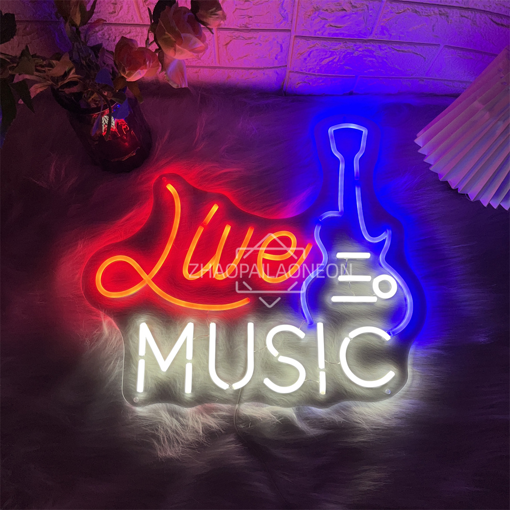 Party Games Name - Live Music Neon Sign Home Art