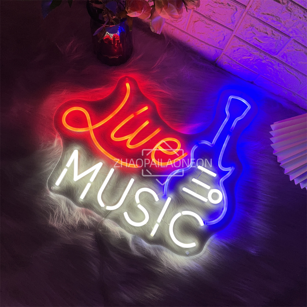 Live Music Neon Sign Home Art  – Party Games Name recenzja i cena