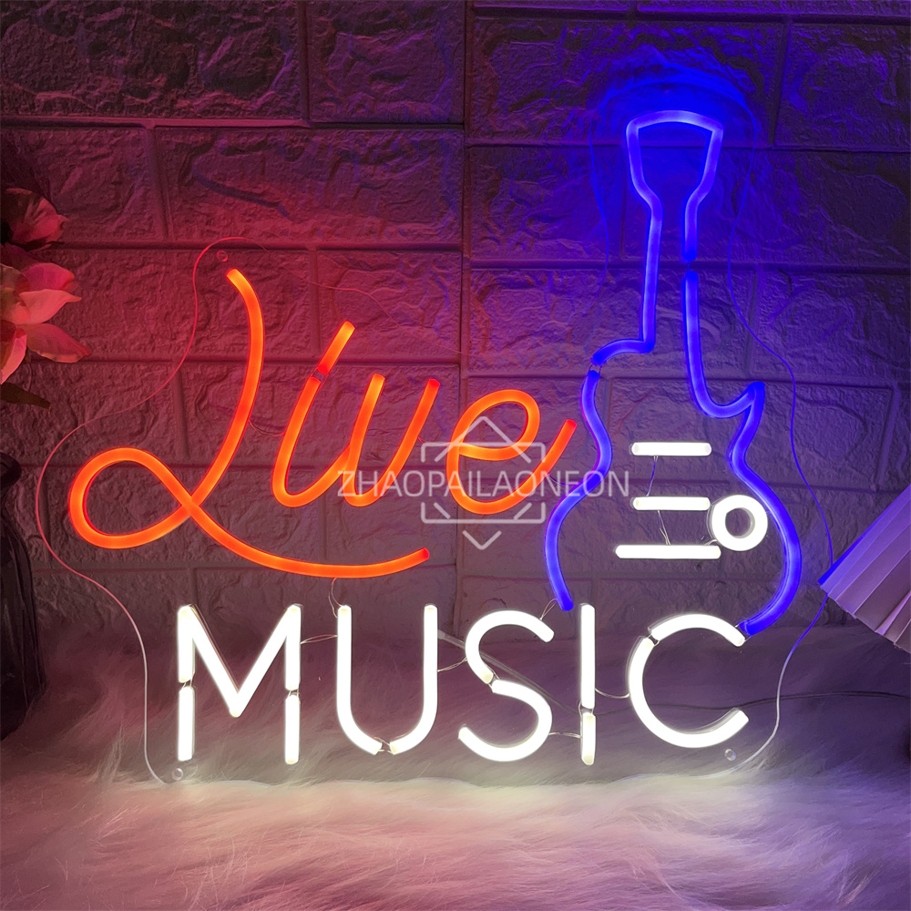 Live Music Neon Sign Home Art  – Party Games Name recenzja i cena