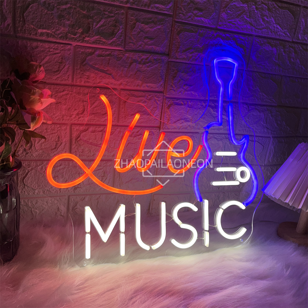 Live Music Neon Sign Home Art  – Party Games Name recenzja i cena
