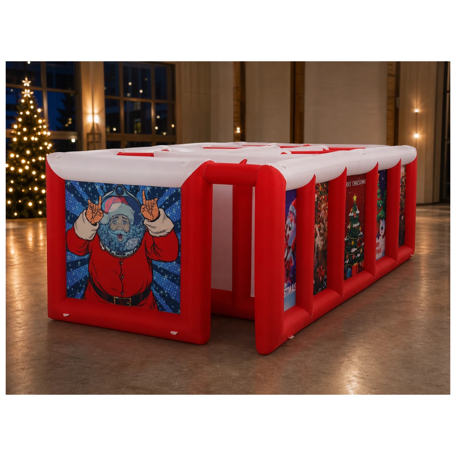 Duży czerwono-biały dmuchany l – Party Games For Adults And Kids recenzja i cena