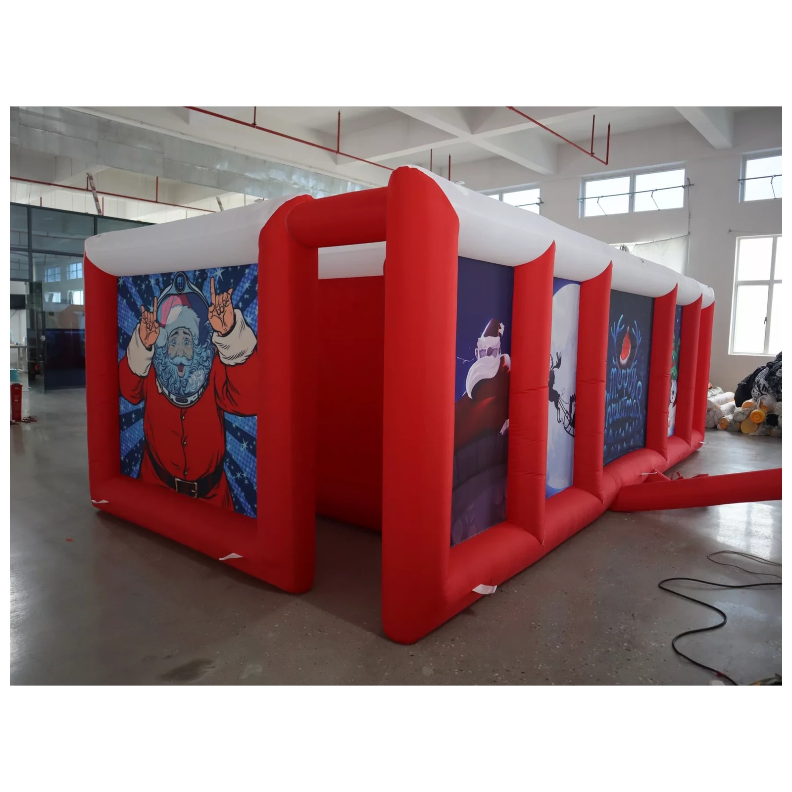Duży czerwono-biały dmuchany l – Party Games For Adults And Kids recenzja i cena
